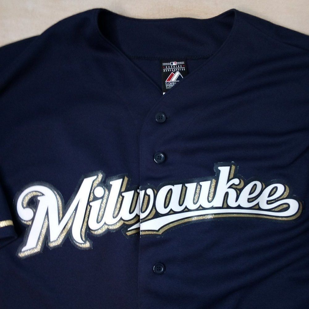 Majestic Ryan Braun Milwaukee Brewers Baseball Jersey